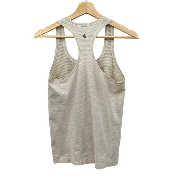 Lululemon Cream Swiftly Seamless tank - Picture 1 of 4